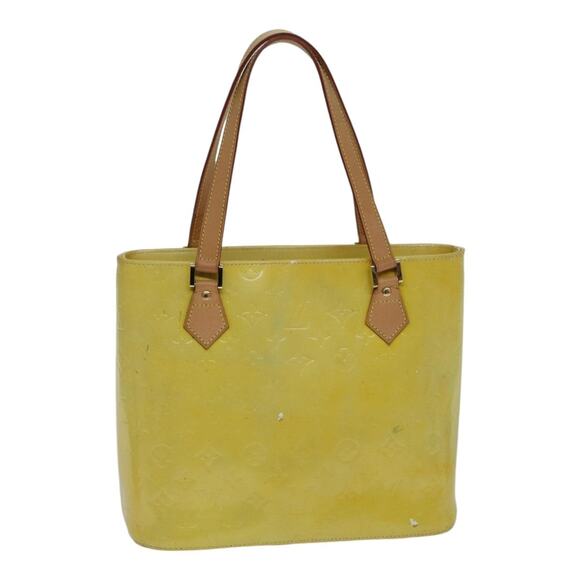 LOUIS VUITTON Monogram Vernis Houston Hand Bag Gris M91053 - Picture 1 of 12